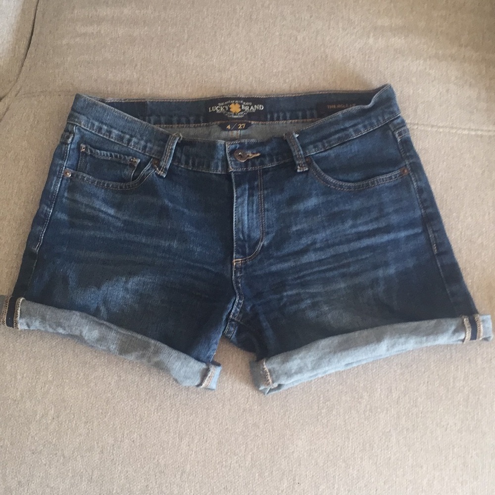 Lucky brand roll up jean shorts Bermuda pants